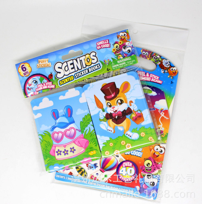 PU泡泡貼 帶香味兒童卡通貼畫(huà)